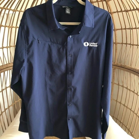 North End Sport dark blue button down - Picture 1 of 9